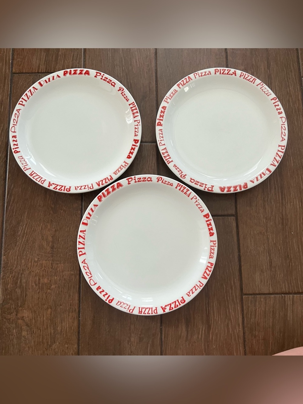 Woodmere China White Pizza Plates - Set of 3